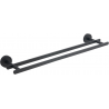 Mexen Loft double towel rack, Black - 7012625-70