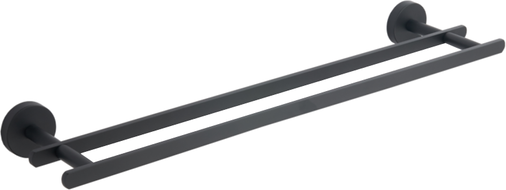 Mexen Loft double towel rail, black - 7012625-70
