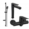 Mexen Pecos DS62 shower set, Black - 72714DS62-70