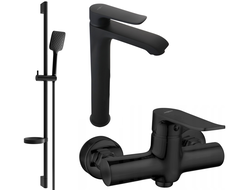 Mexen Pecos DS62 shower set, Black - 72714DS62-70