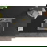 Mexen Milo 1-compartment granite sink with a kitchen mixer tap Flora, Grey - 6505-71-670401-57-B