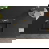 Mexen Milo 1-compartment granite sink with a kitchen mixer tap Flora, Black/Silver metallic - 6505-73-670401-57-B