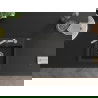 Mexen Milo 1-compartment granite sink with a kitchen mixer tap Flora, Black/Gold metallic - 6505-75-670401-00