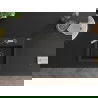 Mexen Milo 1-compartment granite sink with a kitchen mixer tap Flora, Black/Gold metallic - 6505-75-670401-07-B
