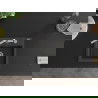 Mexen Milo 1-compartment granite sink with a kitchen mixer tap Flora, spotted black - 6505-76-670401-00
