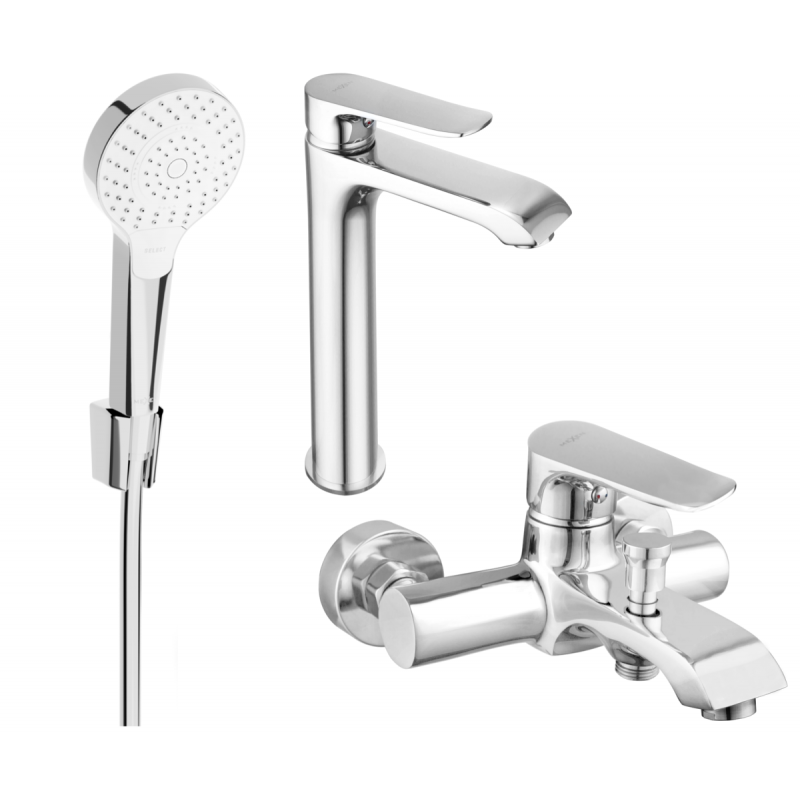 Mexen Pecos R05 bathtub set, Chrome - 72713R05-00