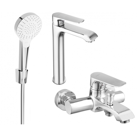Mexen Pecos R05 bathtub set, Chrome - 72713R05-00