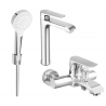 Mexen Pecos R05 bathtub set, Chrome - 72713R05-00