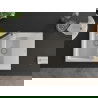 Mexen Gaspar 1.5-compartment granite sink with a drip tray and kitchen mixer tap Flora, White - 6507-20-670401-07