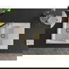 Mexen Gaspar 1.5-compartment granite sink with a drip tray and kitchen mixer tap Flora, White - 6507-20-670401-57-G