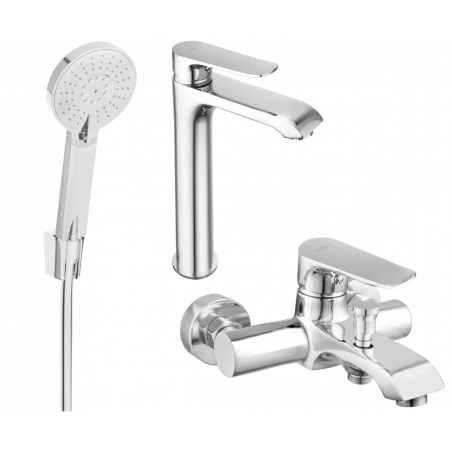 Mexen Pecos R40 bathtub set, Chrome - 72713R40-00