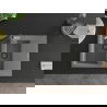 Mexen Gaspar 1.5-compartment granite sink with a drip tray and kitchen mixer tap Flora, Grey - 6507-71-670401-07-B