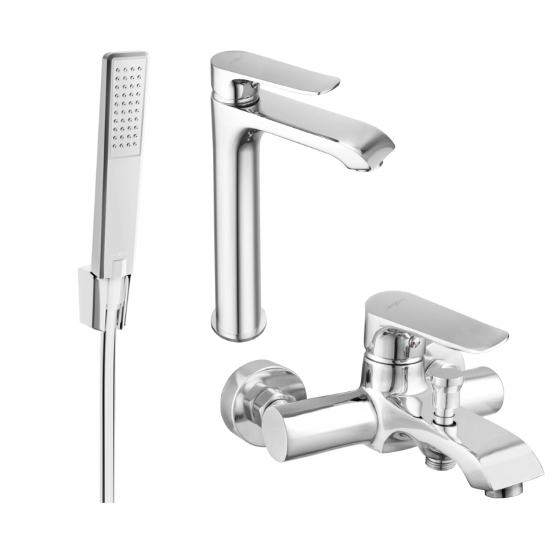 Mexen Pecos R72 bathtub set, Chrome - 72713R72-00