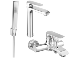 Mexen Pecos R72 bathtub set, Chrome - 72713R72-00