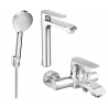 Mexen Pecos R75 bathtub set, Chrome - 72713R75-00