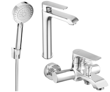 Mexen Pecos R75 bath set, chrome - 72713R75-00