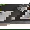 Mexen Pablo 1-compartment granite sink with a drip tray and kitchen mixer tap Flora, White - 6510-20-670401-07-B