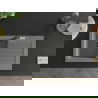 Mexen Pablo 1-compartment granite sink with a drip tray and kitchen mixer tap Flora, Grey - 6510-71-670401-07-B