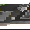 Mexen Pablo 1-compartment granite sink with a drip tray and kitchen mixer tap Flora, Grey - 6510-71-670401-57-G