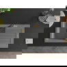Mexen Pablo 1-compartment granite sink with a drip tray and kitchen mixer tap Flora, Grey - 6510-71-670401-57-B