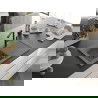 Mexen Pablo 1-compartment granite sink with a drip tray and kitchen mixer tap Flora, Grey - 6510-71-670401-70-B