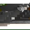Mexen Pablo 1-compartment granite sink with a drip tray and kitchen mixer tap Flora, spotted black - 6510-76-670401-07-B