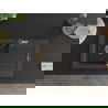 Mexen Pablo 1-compartment granite sink with a drip tray and kitchen mixer tap Flora, spotted black - 6510-76-670401-57-G