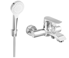Mexen Pecos R05 bathtub mixer tap with shower head, Chrome - 7273R05-00