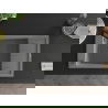 Mexen Elias 1-compartment granite sink with a drip tray and kitchen mixer tap Flora, Grey - 6511-71-670401-70-B