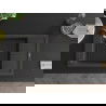 Mexen Elias 1-compartment granite sink with a drip tray and kitchen mixer tap Flora, spotted black - 6511-76-670401-07-B