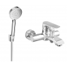Mexen Pecos R75 bathtub faucet with shower set, chrome - 7273R75-00