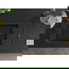 Mexen Elias 1-compartment granite sink with a drip tray and kitchen mixer tap Flora, Black - 6511-77-670401-70-B