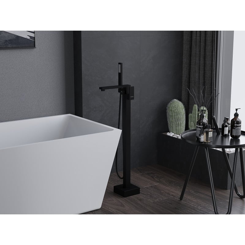 Mexen Urano freestanding bath tap, black - 75233-70