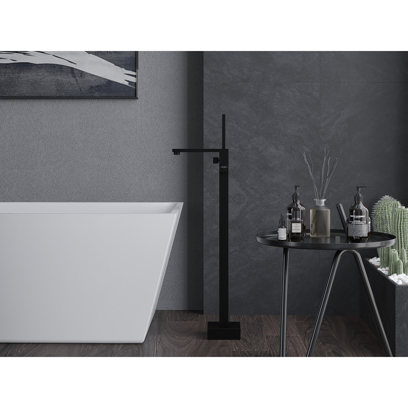 Mexen Urano freestanding bathtub faucet, black - 75233-70