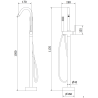 Mexen Gaja freestanding bathtub faucet, chrome - 75333-00