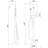 Mexen Gaja freestanding bathtub mixer tap, Chrome - 75333-00