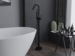 Mexen Gaja freestanding bathtub faucet, black - 75333-70