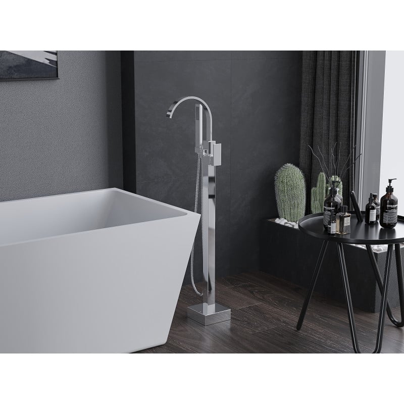 Mexen Veda freestanding bath tap, chrome - 75433-00