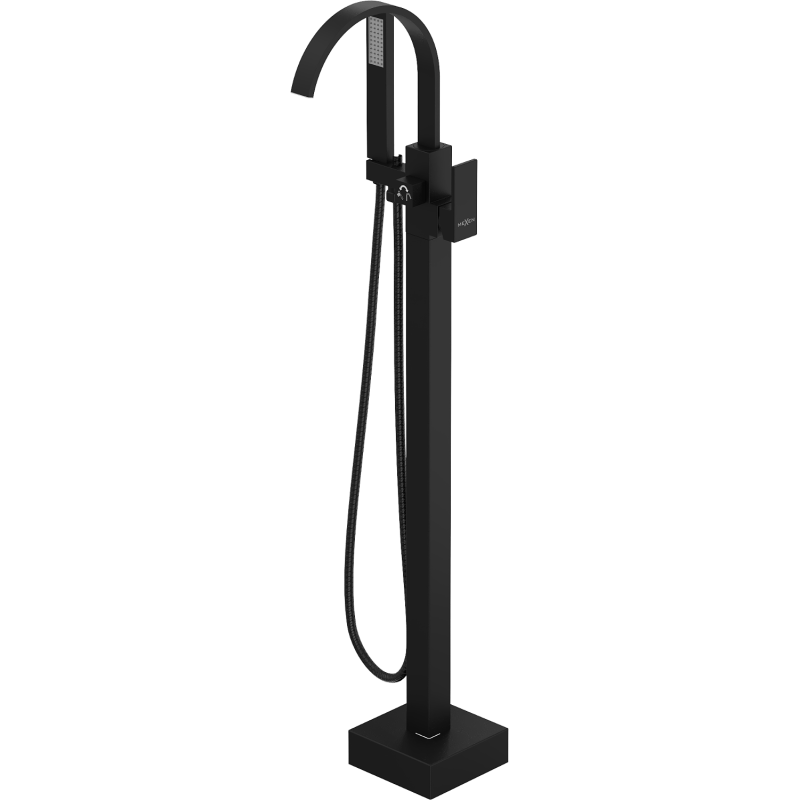 Mexen Veda freestanding bath faucet, black - 75433-70