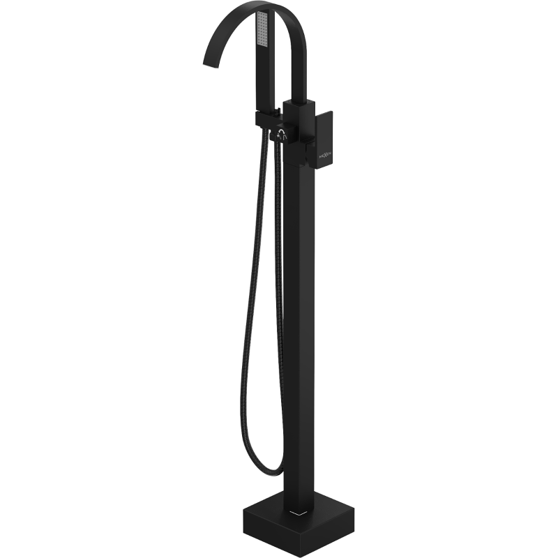 Mexen Veda freestanding bathtub faucet, black - 75433-70