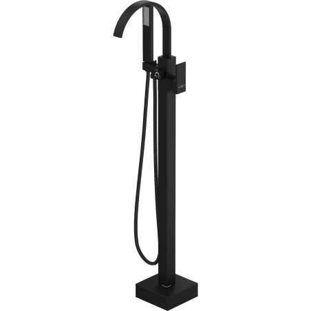 Mexen Veda freestanding bathtub faucet, black - 75433-70