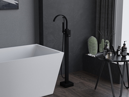 Mexen Veda freestanding bathtub mixer tap, Black - 75433-70