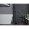 Mexen Veda freestanding bath faucet, black - 75433-70