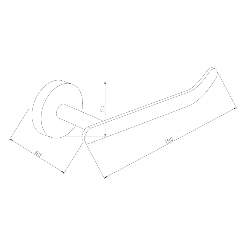 Mexen Loft toilet paper holder, black - 7012633-70