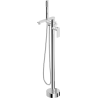 Mexen Leda freestanding bathtub faucet, chrome - 75633-00