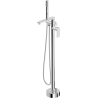 Mexen Leda freestanding bathtub mixer tap, Chrome - 75633-00