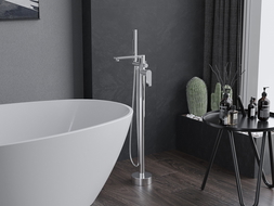 Mexen Leda freestanding bathtub mixer tap, Chrome - 75633-00