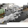 Mexen Diego 1-compartment granite sink with a kitchen mixer tap Flora, Grey - 6512-71-670401-00