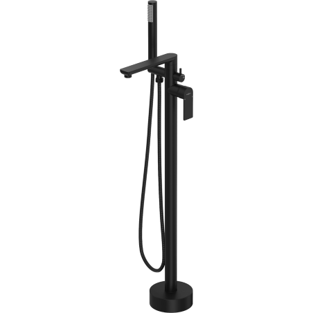 Mexen Leda freestanding bathtub faucet, black - 75633-70