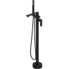 Mexen Leda freestanding bathtub faucet, black - 75633-70